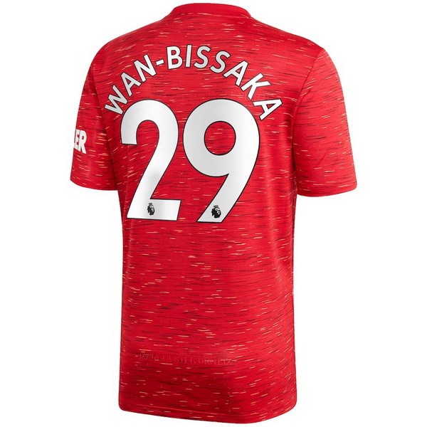 Camiseta Manchester United NO.29 Wan Bissaka Replica Primera Ropa 2020/21 Rojo